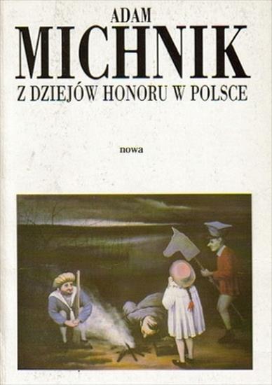 Z dziejów honoru w Polsce - okładka książki - Niezależna Oficyna Wydawnicza, 1993 rok.jpg