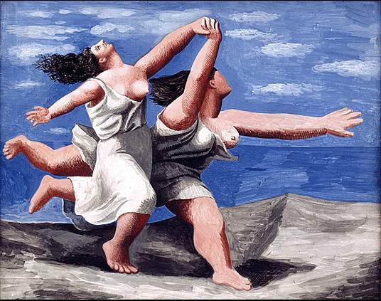 Picasso 1922 - Picasso Deux femmes courant sur la plage La course. Summer.jpg