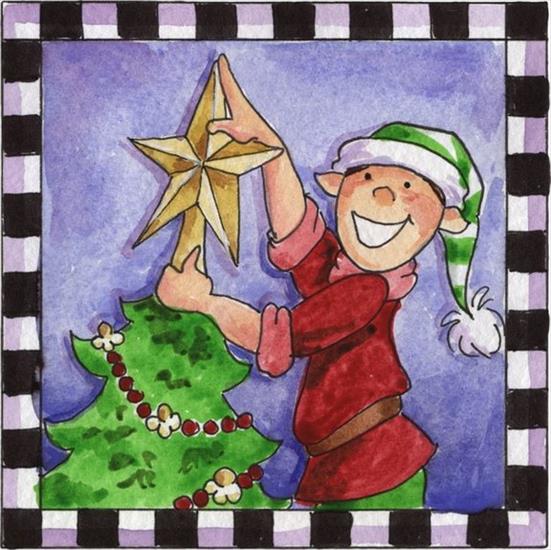 Motywy do wklejenia     Boże Narodzenie - Christmas Elf03.jpg