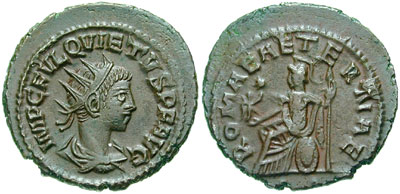 Rzym starożytny - numizmatyka rzymska - obrazy - Antoninianus-Quietus-RIC_0009.jpg