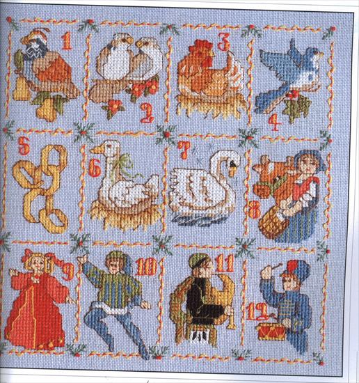 2001 Cross Stitch Designs - the twelve days of christmas color.jpg