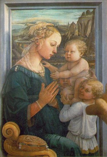 Lippi, Fra Filippo 1406-1469 - Lippi Madonna and Child with Angels, 1457-1465, 95x62 cm, Uf.jpg