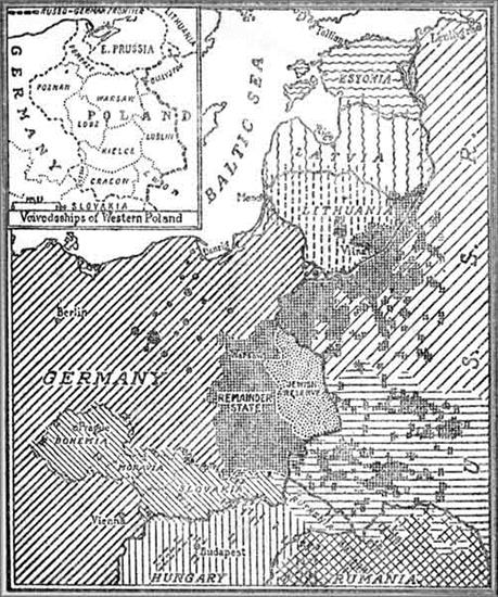 Bez cenzury - Mapa z książki Bernard Newmana - The New Europe 1942.JPG