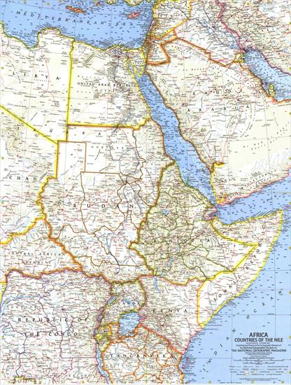 Mapy National Geographic. 539 map. Wysoka jakość - Africa- Countries of the Nile 1963.jpg