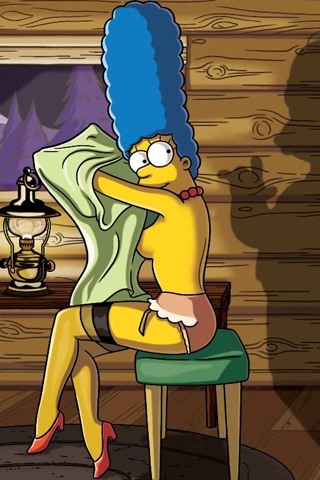Gry, filmy, kreskówki Games, Movies, Cartoons - IPhone Marge Simpson in Playboy.jpg