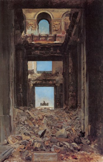 1.2 Malarstwo olejne-duży rozmiar - Meissonier_The_Ruins_of_the_Tuileries_Palace_after_the_Commune_of_1871.jpg