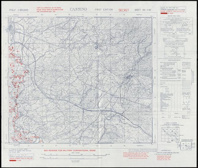 mapy 12 kompanii ... - GSGS_4228_ITALY_25K_160_II_NE_CASSINO_1st_ed_SECRET_V.1944_RPS_424.jpg