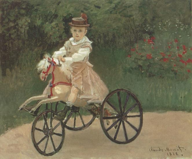 Obrazy - 041. Jean Monet on his Horse Tricycle 1872.jpg