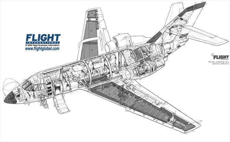 Lotnictwo rysunki - Dassault Fanjet Falcon.jpg