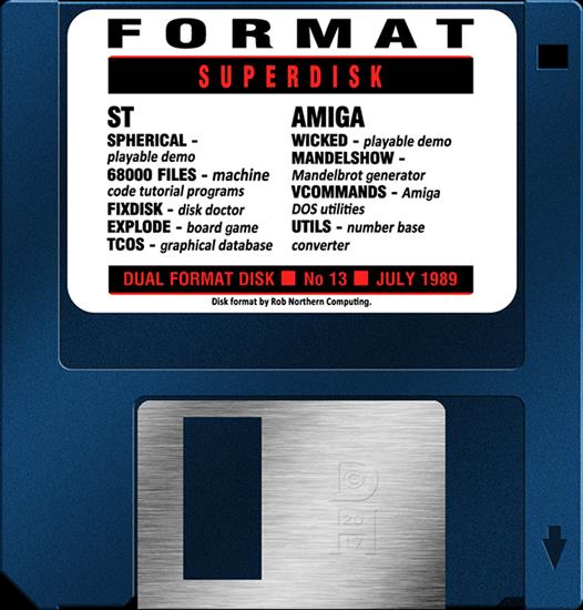ST-Amiga Format Remade Disks, Labels  .adfs - ST_Amiga_Format_Issue_013_1989-07Future_PublishingGBDisk_1_of_1_.png