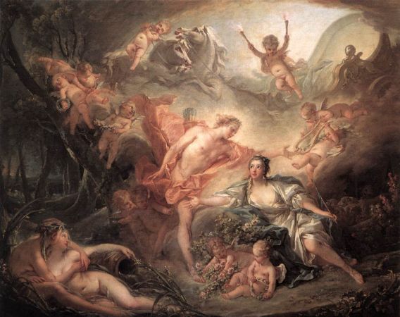  Mitologia w malarstwie - Apollo Revealing his Divinity to the Sheepherdress Boucher.jpg