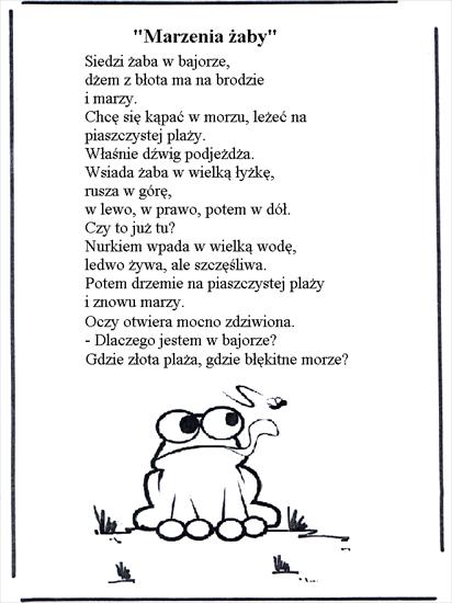 wiersze, bajki, opowiadania - Marzenia żaby - wiersz do ćwiczeń logopedycznych.jpg