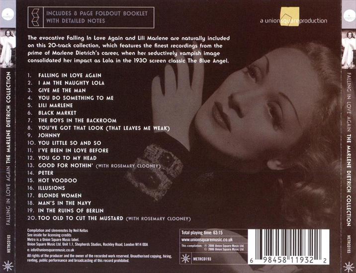 Marlene Dietrich - Marlene Dietrich - Falling in Love Again - The Collection 2006a1.jpg