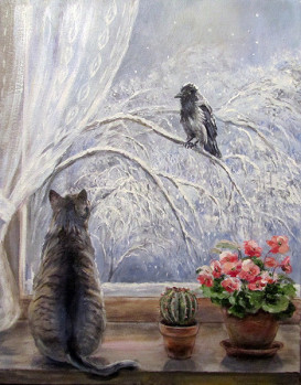 Olga Vorobyeva i jej Koty - olga-vorobyeva-chat-oiseau-5.jpg