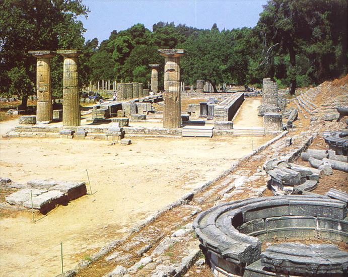grecja - Olimpia_Heraion_ok.600 p.n.e. tez pracownia fidiasza, gimnazjon, filipejon.jpg