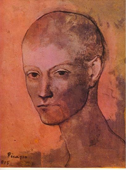 Picasso 1905 - Picasso Tte de jeune homme. 1905. 31 x 24 cm. Gouache on ca.jpg