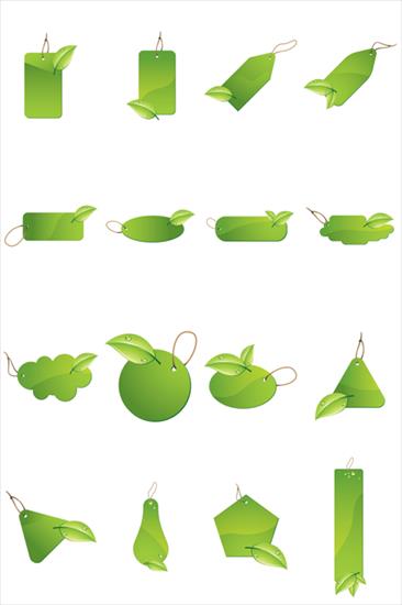Green_Leaf_Labels_Vector - preview.bmp