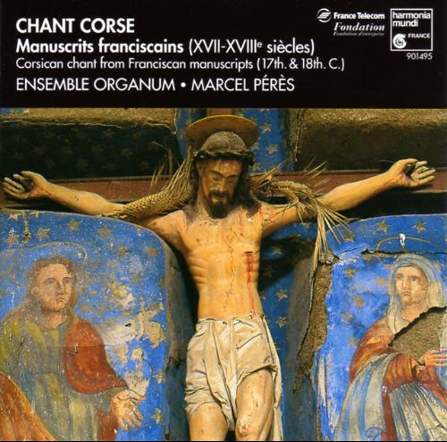 Chant Corse Manuscrits franciscains XVII-XVIIIe siecles - Chant Corse - Des Manuscrits Franciscains CD front cover.jpg